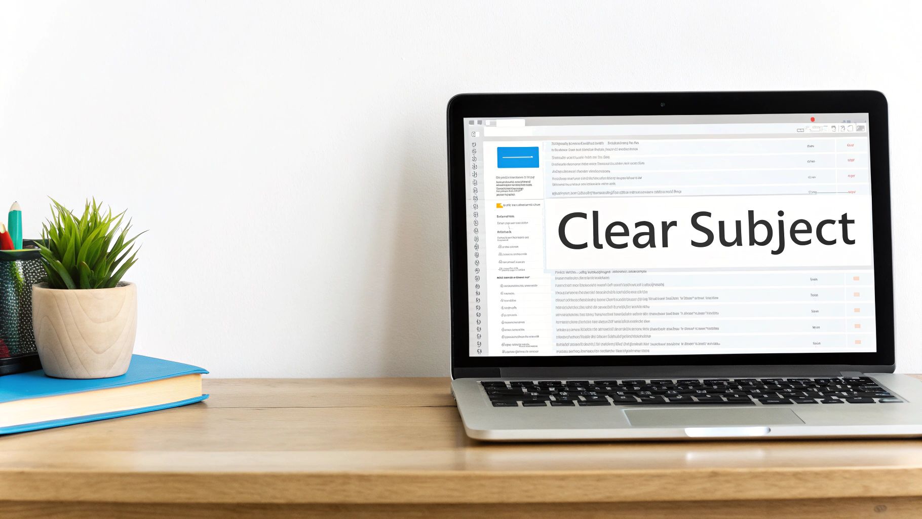 Use a Clear and Professional Subject Line