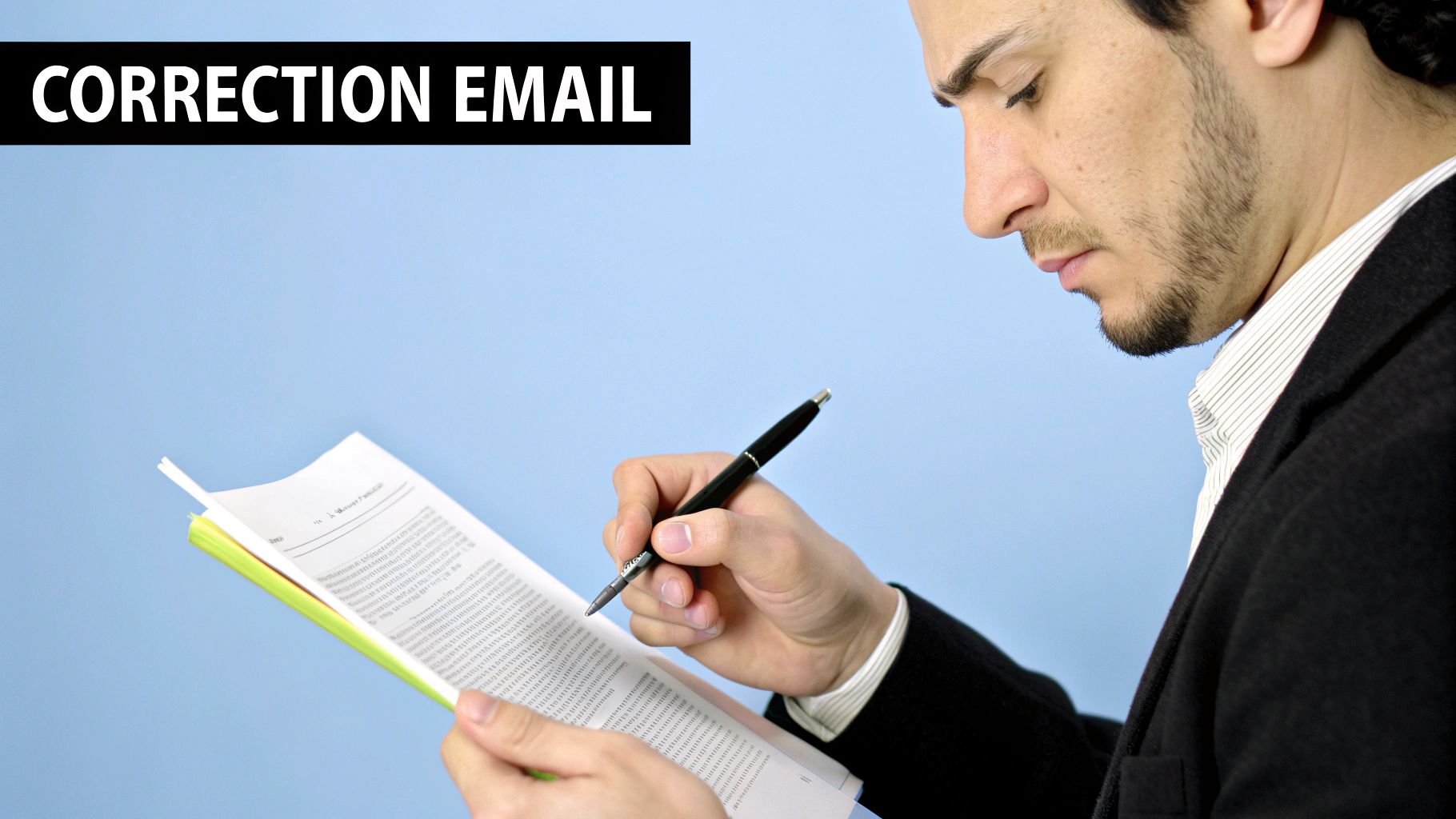 Interview Correction/Clarification Email