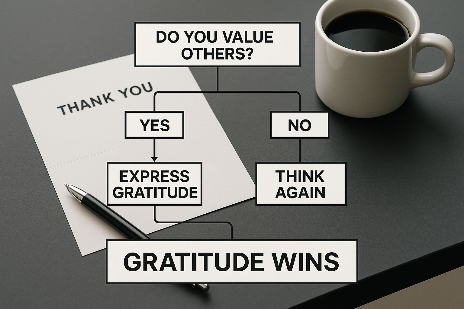 Infographic about thank you letter business