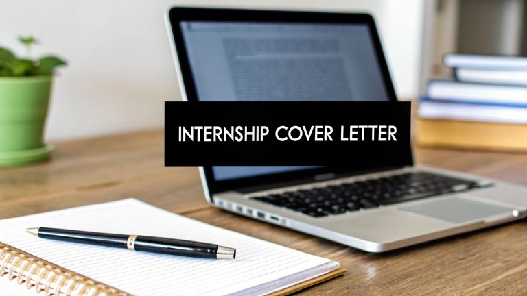 Write a Cover Letter for Internship and Get Noticed