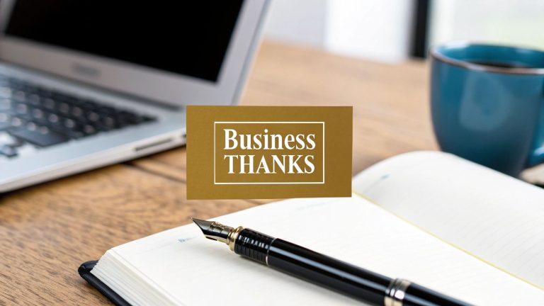 Mastering the Thank You Letter Business